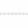 vidaXL Garden Fence with Spear Top Steel (0.5-0.75)x11.9 m Black