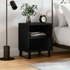 vidaXL Bedside Cabinet Black 40x30x50 cm Engineered Wood
