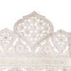 vidaXL Hand carved 5-Panel Room Divider White 200x165 cm Solid Mango Wood