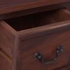 vidaXL Chest of Drawers Classical Brown Solid Mahogany Wood