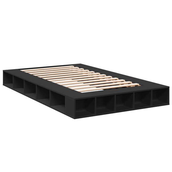 vidaXL Bed Frame without Mattress Black 120x200 cm
