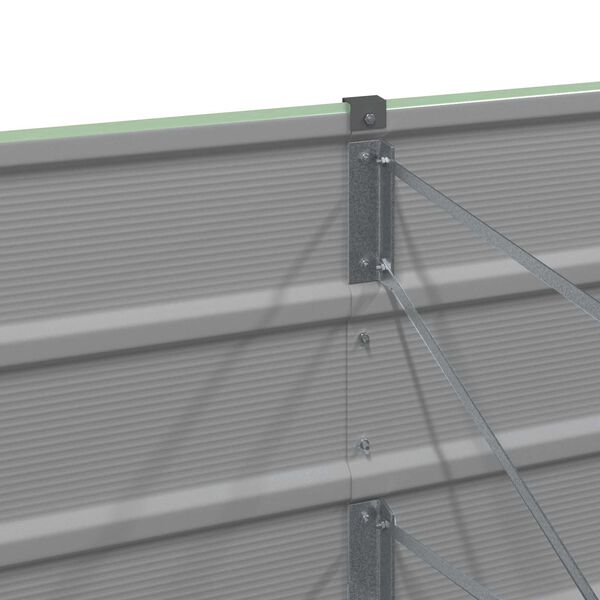 vidaXL Planter Pastel Green 385 x 50 x 77 cm Galvanised Steel