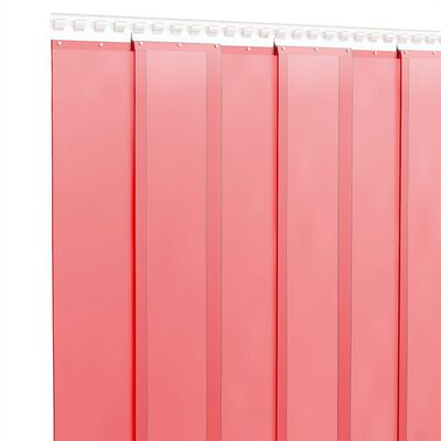 vidaXL Door Curtain Red 200 mmx1.6 mm 10 m PVC