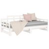 vidaXL Pull-out Day Bed without Mattress White 2x(90x200) cm