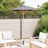 vidaXL Garden Parasol Dark grey 150 x 150 x 210 cm Bamboo