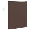 vidaXL Venetian Blind Manual Dark Brown with Pattern 150 x 110 cm PVC
