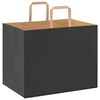 vidaXL Paper Bags 250 pcs with Handles Black 32x22x24 cm