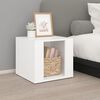 vidaXL Bedside Table White 41x40x36 cm Engineered Wood