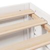 vidaXL Bed Frame without Mattress with Drawers White 135x190 cm Double Solid Wood Pine