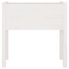 vidaXL Garden Planters 2 pcs White 70x31x70 cm Solid Pinewood
