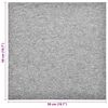 vidaXL Carpet 20 pcs Light Grey 50 x 50 cm 100% Polypropylene
