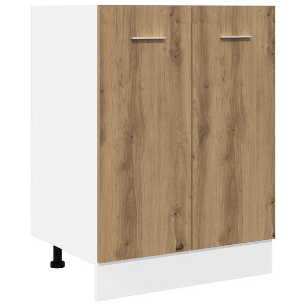 vidaXL Bottom Cabinet Lyon Artisan Oak 60x46x81.5 cm Engineered Wood