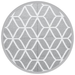 vidaXL Outdoor Carpet ARAKIL Grey &Oslash;160 cm PP