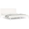 vidaXL Bed Frame without Mattress White 200x200 cm Solid Wood Pine