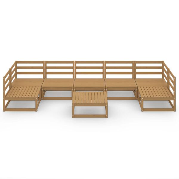 vidaXL 8 Piece Garden Lounge Set Solid Wood Pine