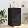 vidaXL Storage Cabinets 2 pcs Black 60 x 48 x 105 cm Engineered Wood