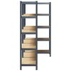 vidaXL 5-Layer Heavy-duty Shelves 3 pcs Anthracite Steel&Engineered Wood