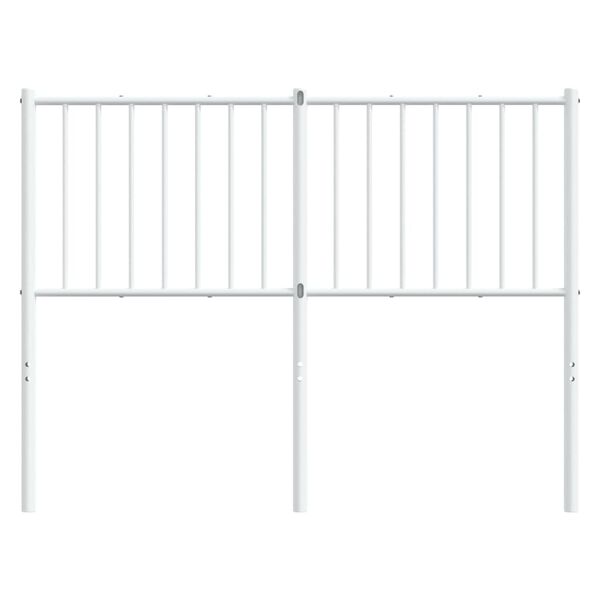 vidaXL Metal Headboard White 120 cm
