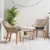 vidaXL Garden Chair 2 pcs Light Grey 55 x 62.5 x 82cm Poly Rattan