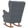 vidaXL Rocking Chair with Cushion Dark Grey 92 x 71 x 100 cm Plywood
