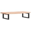 vidaXL Basin Shelf Wall Mounted Steel and Solid Wood Beech