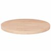 vidaXL Round Table Top &Oslash;30x2,5 cm Untreated Solid Wood Oak