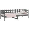 vidaXL Day Bed without Mattress Grey 90x200 cm Solid Wood Pine