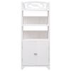 vidaXL Bathroom Cabinet White 46x24x116 cm Paulownia Wood