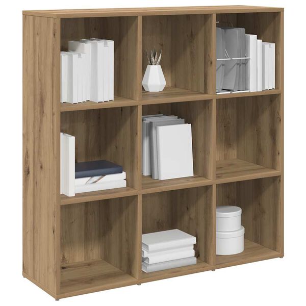 vidaXL Book Cabinet Artisan Oak 98x29x97.5 cm