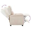 vidaXL Recliner Chair Cream 67.5 x 93.5 x 101.5 cm Fabric