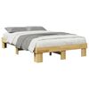 vidaXL Bed Frame without Mattress 120x190 cm Small Double Solid Wood Oak