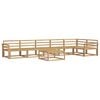 vidaXL Outdoor Sofa Set 7 pcs White 79 x 79 x 37 cm Solid Acacia Wood