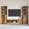 vidaXL TV Cabinet Set with Drawer FLORIN Old Wood Engineered Wood
