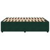 vidaXL Bed Frame without Mattress Dark Green 140x190 cm Velvet