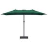 vidaXL Garden Parasol Green 385 x 209 x 244 cm Fabric