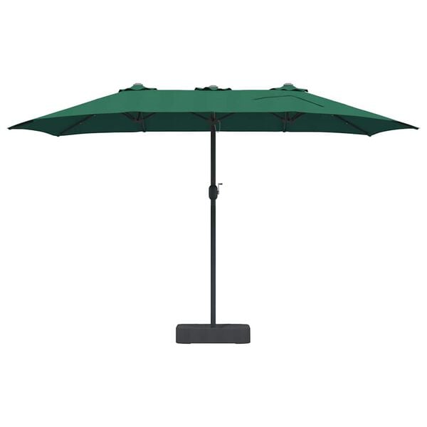 vidaXL Garden Parasol Green 385 x 209 x 244 cm Fabric