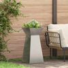 vidaXL Pillar Planter Silver 35 x 35 x 73 cm