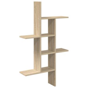 vidaXL Wall Shelf Sonoma Oak 61 x 15 x 102 cm Engineered Wood