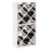 vidaXL Wine Rack 2 pcs White 62 x 25 x 62 cm Solid Pine Wood