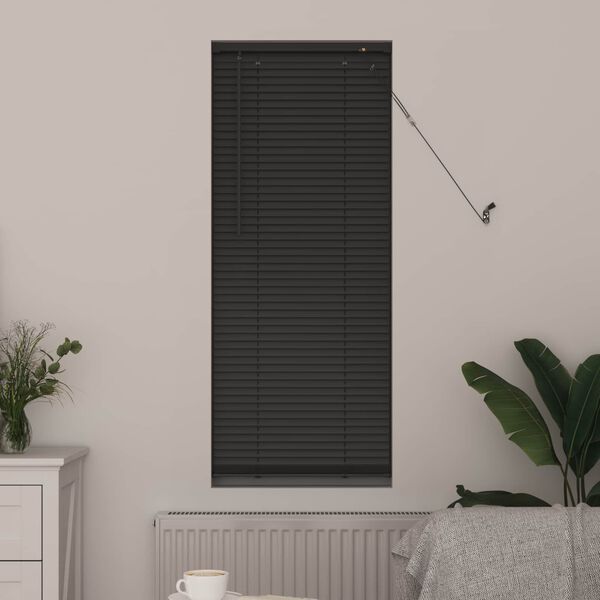 vidaXL Venetian Blind Manual Adjustable Silver Grey 150 x 50 cm PVC