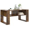 vidaXL Coffee Table Smoked Oak 92 x 49.5 x 45 cm Engineered Wood