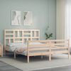 vidaXL Bed Frame without Mattress King Size Solid Wood