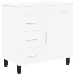 vidaXL Bathroom Vanity Unit Black 60 x 35 x 60 cm Engineered Wood