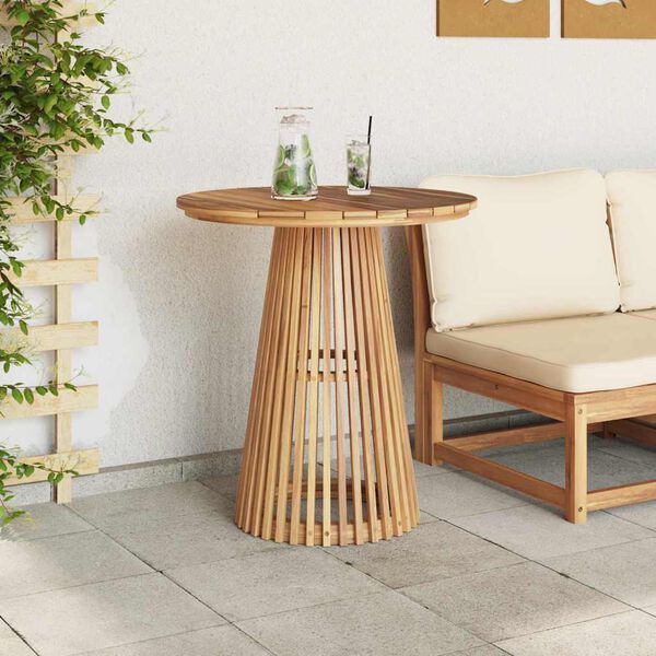 vidaXL Side Table Brown 70 x 70 x 75 cm Solid Teak Wood