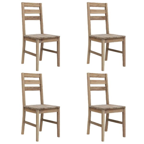vidaXL Dining Chairs 4 pcs Solid Acacia Wood