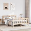 vidaXL Bed Frame without Mattress 120x190 cm Small Double Solid Wood Pine