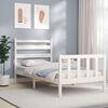 vidaXL Bed Frame without Mattress White 90x200 cm Solid Wood Pine