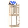 vidaXL Play Tower Brown 85 x 52.5 x 239 cm Solid Pine Wood