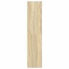 vidaXL Bookcase Sonoma Oak 60x24x109 cm Engineered Wood