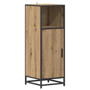 vidaXL Bathroom Furniture Set with Door Artisan Oak 35 x 37.5 x 100 cm